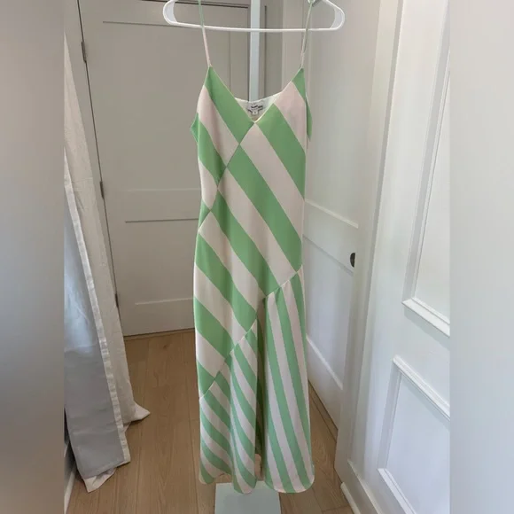 Saunders Mint Imman Striped Dress - Picture 4 of 9